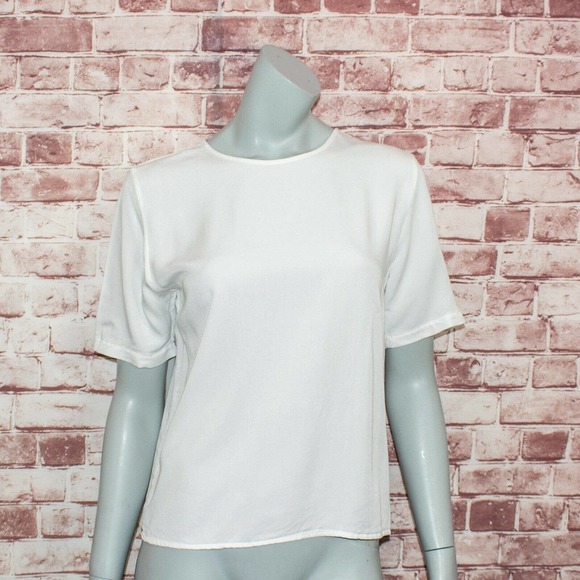 Jesse Kamm Women's steinem T-Shirt in Bone White Size Small - Picture 2 of 11